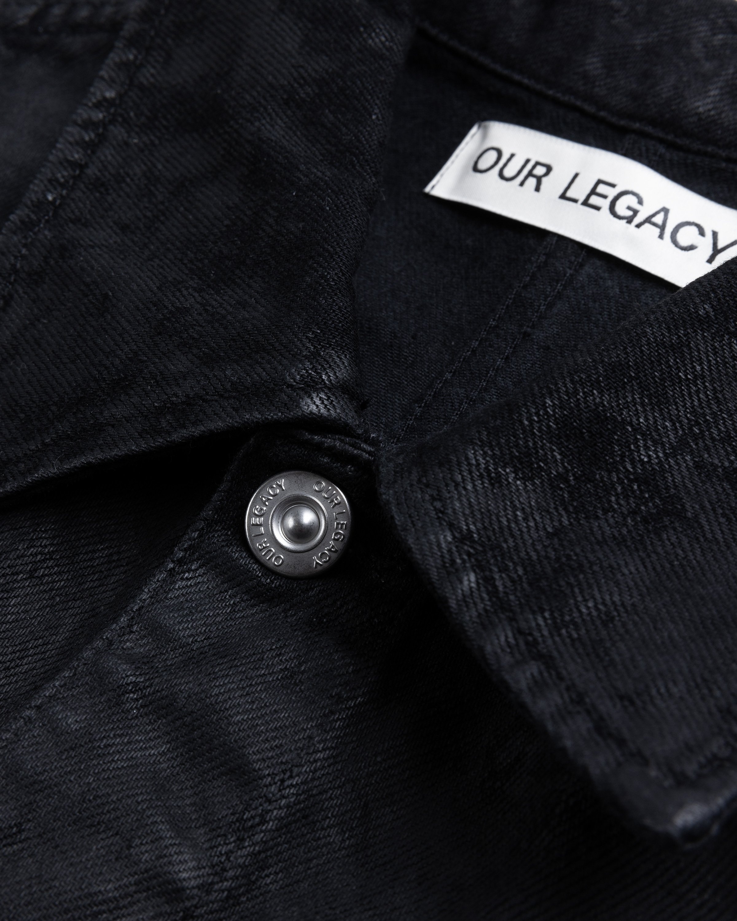 Our Legacy – Rebirth Jacket Waxed Black Denim
